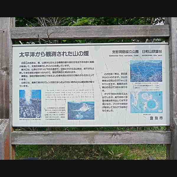 看板 日和山について