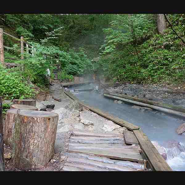 登別地獄谷 天然足湯