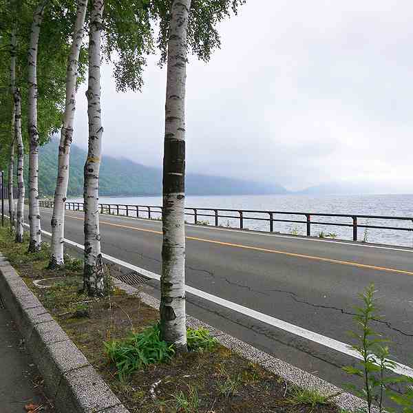 支笏湖 支笏湖駐車場