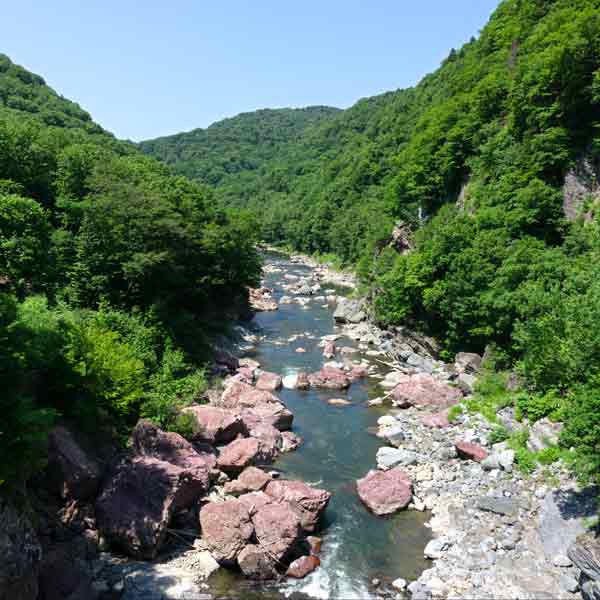 赤岩青巌峡 鵡川
