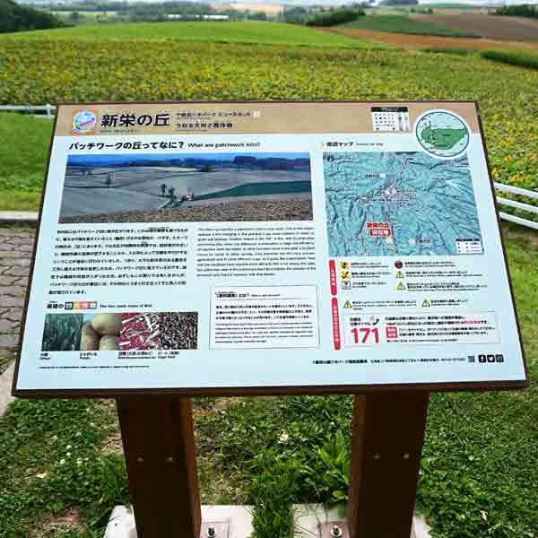 看板 パッチワークの丘について
