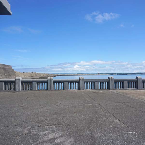 北防波堤ドーム 東端