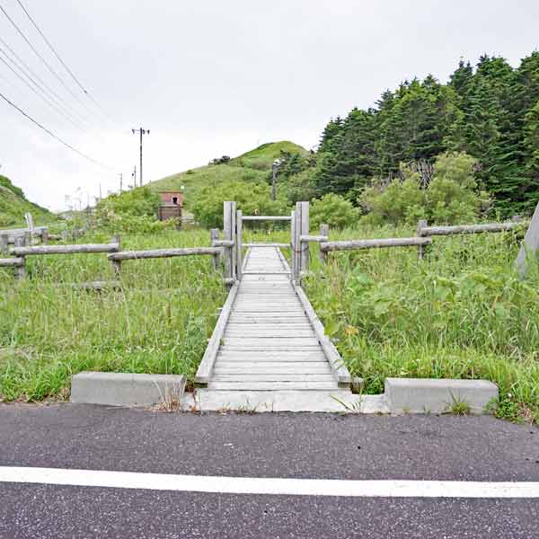 礼文島 レブンアツモリソウ群生地 木道出入口