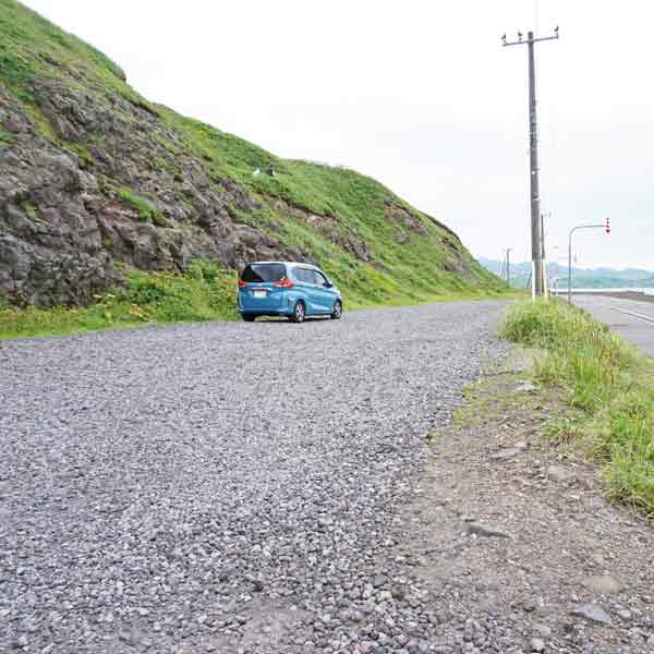 礼文島 金田ノ岬 駐車スペース