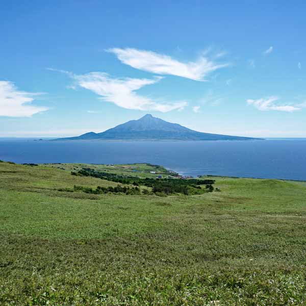 礼文島 利尻山