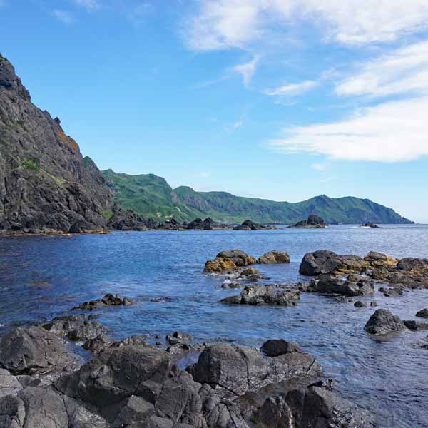 礼文島 礼文滝コース 日本海
