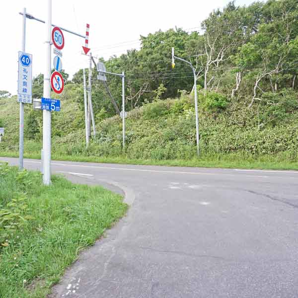 礼文島 久種湖畔コース 分岐