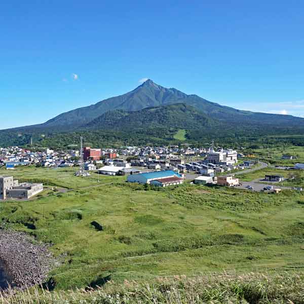 利尻島 夕日ヶ丘展望台 利尻山