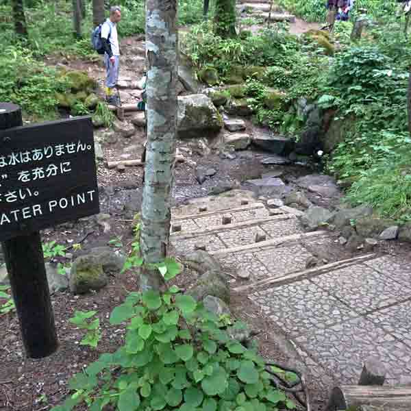利尻島 利尻山 甘露泉水
