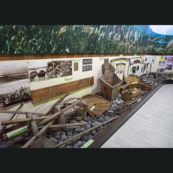 利尻島 郷土資料館 ニシン漁の漁具