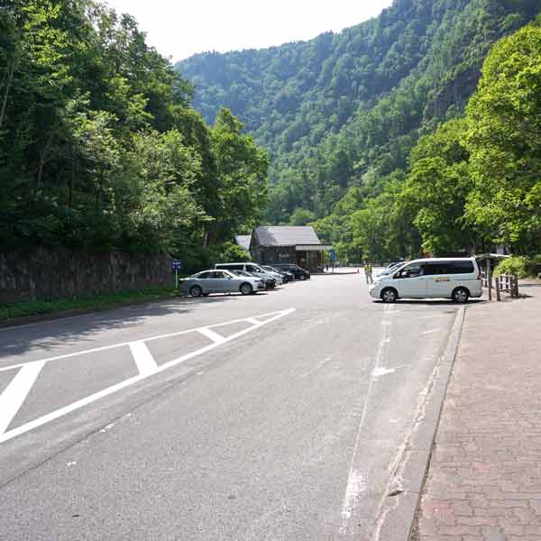 層雲峡 銀河・流星の滝 駐車場