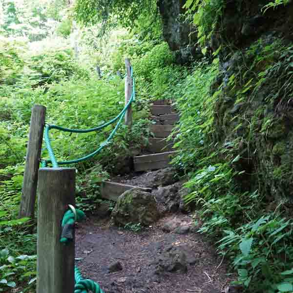 層雲峡 銀河・流星の滝 遊歩道