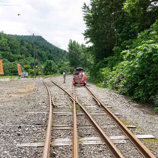 トロッコ王国美深 折り返し地点
