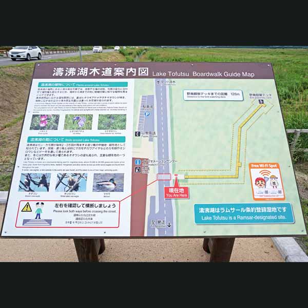 看板 濤沸湖木道案内図