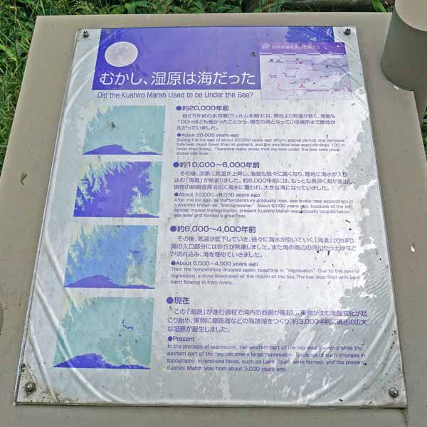 看板 むかし、湿原は海だったについて