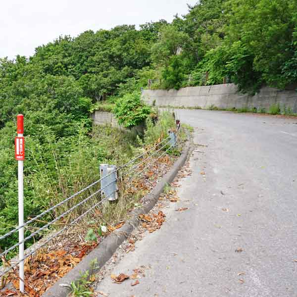 オシンコシンの滝 横から