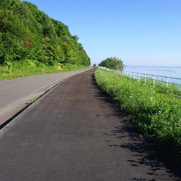 サロマ湖 湖岸