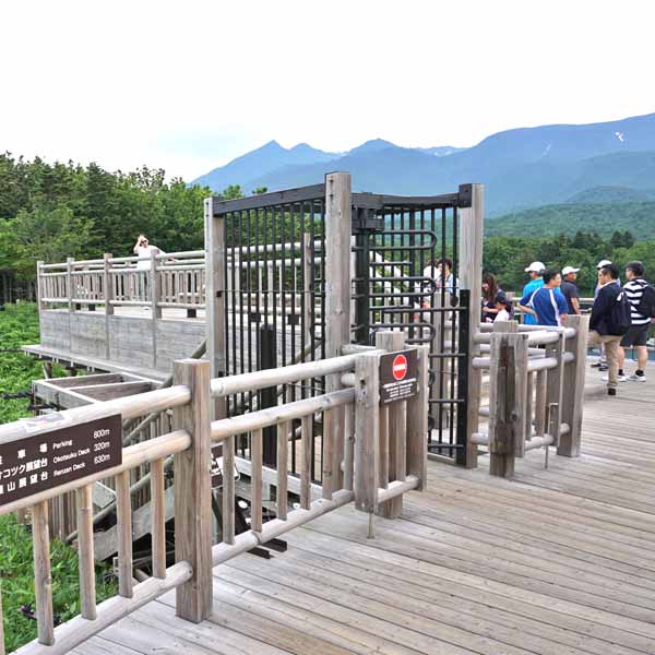地上遊歩道との合流点