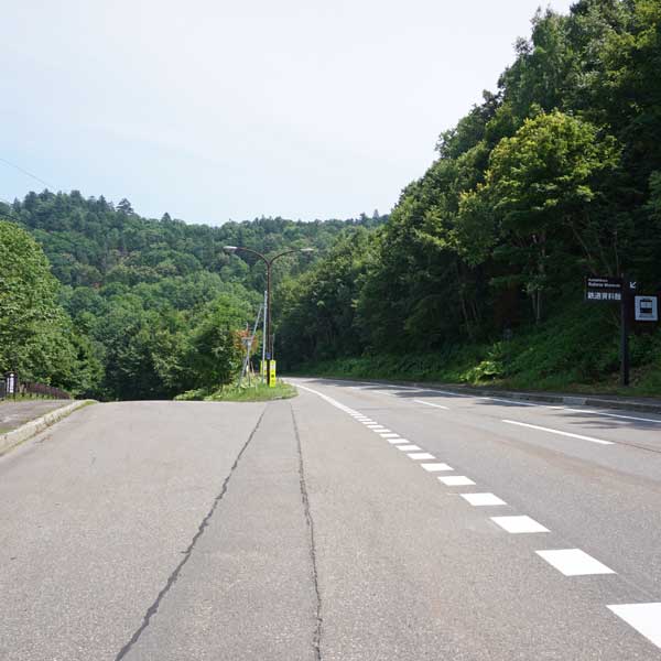 上士幌町鉄道資料館 側道