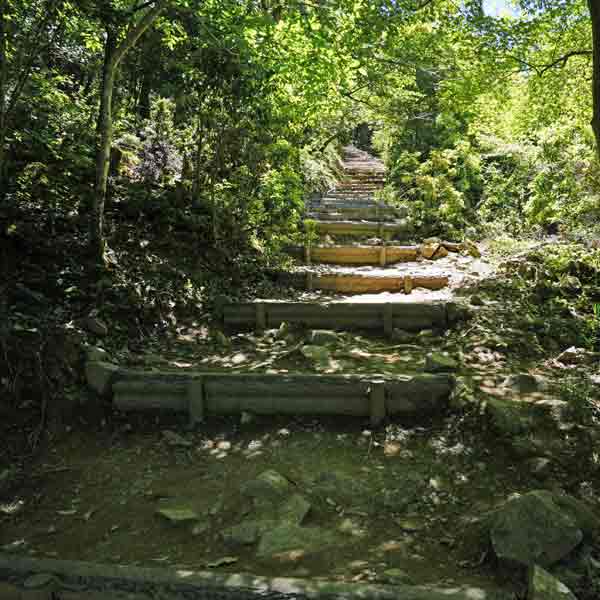 竹田城跡 立雲峡 登山道